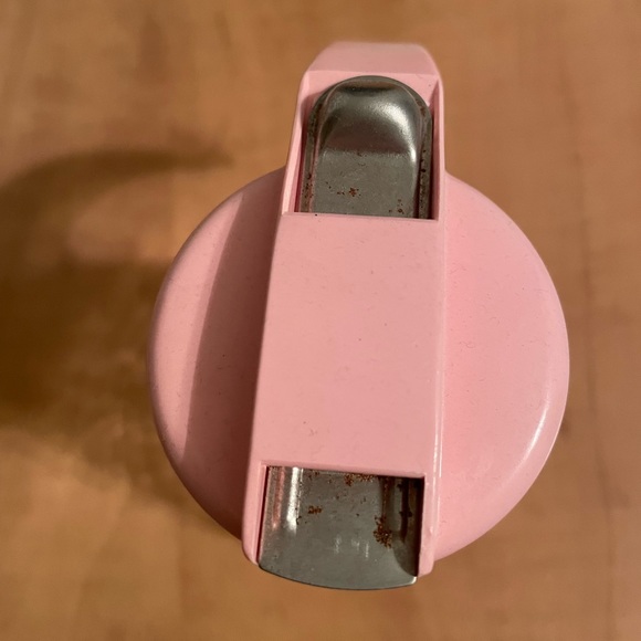 Vintage Pink and Glass Syrup/Honey Dispenser - Picture 2 of 3